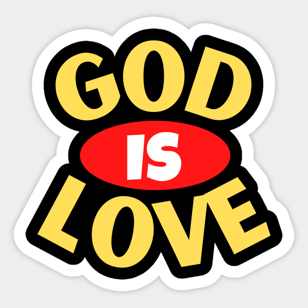 God Is Love | Christian Typography Sticker by All Things Gospel